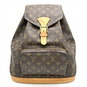 LOUIS VUITTON Brown Monogram Canvas Backpack